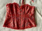 NIEUW Korset rood sexy kant Taille 80/90 Cm, Kleding | Dames, Ondergoed en Lingerie, Ophalen, Rood, Body of Korset