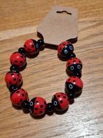 Nieuwe houten armband (Lieveheersbeestjes) voor volwassenen, Ophalen of Verzenden, Zo goed als nieuw
