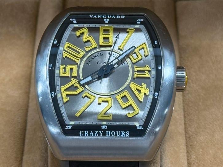 Franck Muller Vanguard Crazy Hours, Sieraden, Tassen en Uiterlijk, Horloges | Heren, Zo goed als nieuw, Polshorloge, Overige merken