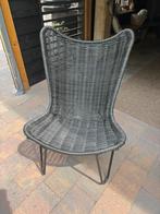 2x KARWEI vlinderstoel Vydjanti zwart wicker, Tuin en Terras, Tuinstoelen, Ophalen of Verzenden, Zo goed als nieuw, Wicker