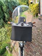 Bobike voorzitje met windscherm en  bevestig adapter, Fietsen en Brommers, Ophalen, Bobike voorzitje, Gebruikt, Voetsteuntjes