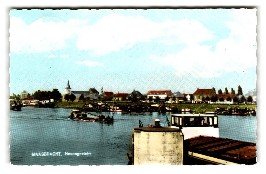 Maasbracht, Havengezicht, Verzenden, 1960 tot 1980, Gelopen, Limburg