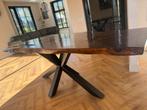 Mooie boomstamtafel incl bijzettafel, Huis en Inrichting, Tafels | Eettafels, Ophalen, 200 cm of meer, 50 tot 100 cm, Zo goed als nieuw