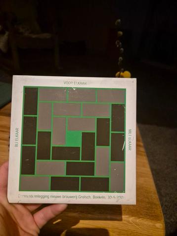 Grolsch Eerste Steenlegging Tegel 2002 beschikbaar voor biedingen