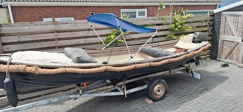 Leuke boot 5,5 meter met 15pk Yamaha + trailer - vaarklaar, Watersport en Boten, Sloepen, Gebruikt, 10 tot 30 pk, 3 tot 6 meter