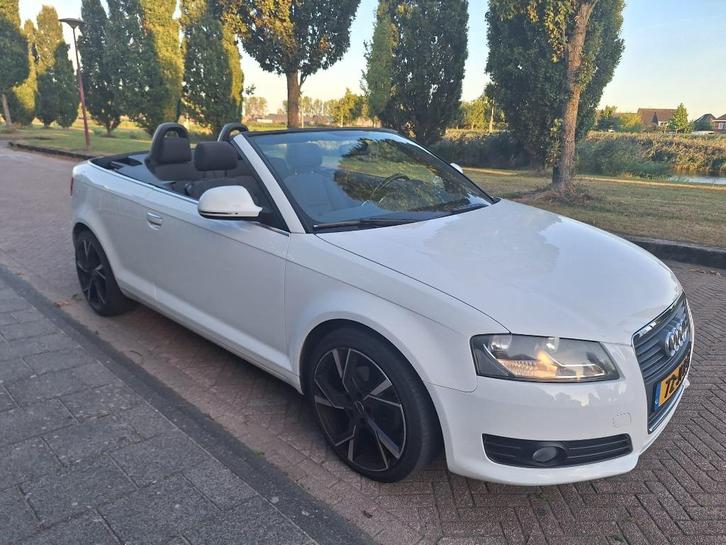 Audi A3 1.8 Tfsi Cabriolet 118KW 2009 Wit Lage KM stand!, Auto's, Audi, Particulier, A3, ABS, Adaptive Cruise Control, Airbags