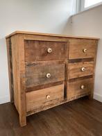 Otentic hout kast zwaar commode dressoir authentiek sloop, Huis en Inrichting, Kasten | Ladekasten, Ophalen, 100 tot 150 cm, 5 laden of meer