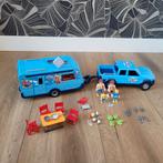 Playmobil Family Fun Funpark Pickup met caravan (9502), Ophalen of Verzenden, Gebruikt, Complete set