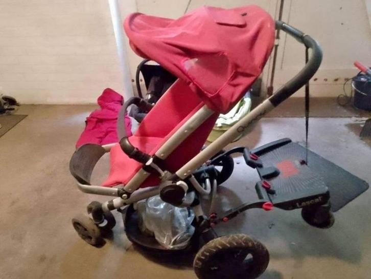 kinderwagen, Kinderen en Baby's, Kinderwagens en Combinaties, Gebruikt, Combiwagen, Quinny, Duowagen, Luchtbanden, Met autostoeltje