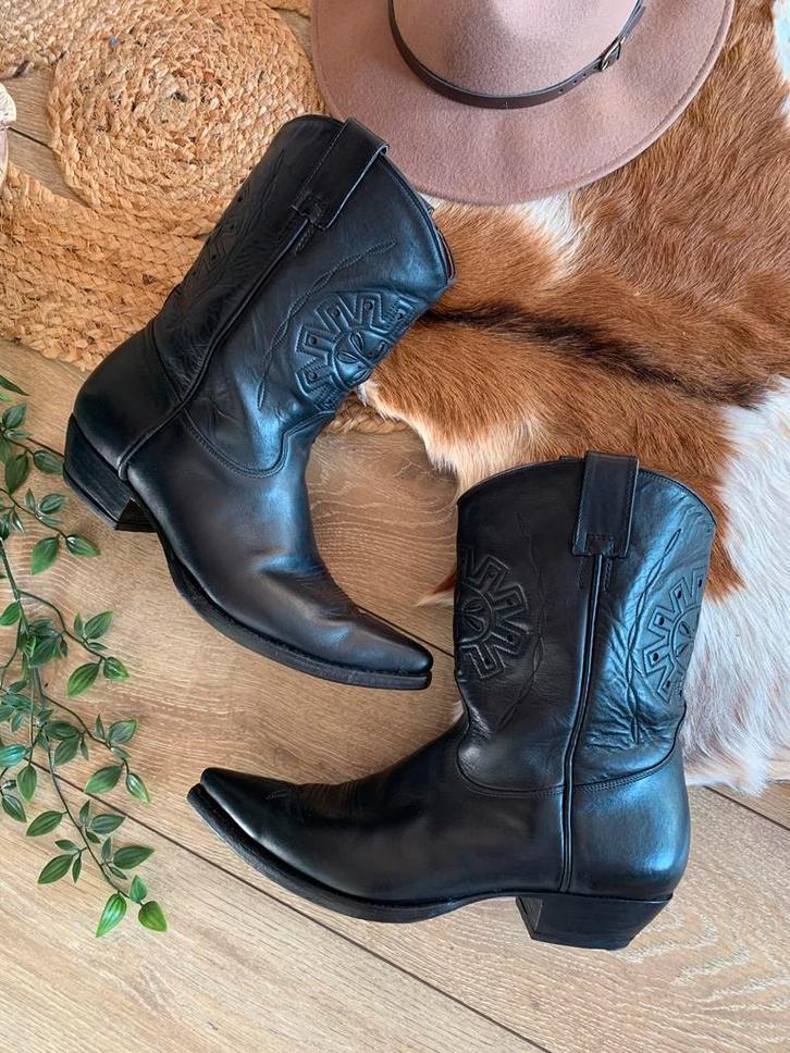 Mexicana cowboylaarzen 43 western boots bohemian laarzen, Kleding | Heren, Schoenen, Zo goed als nieuw, Boots, Zwart, Ophalen of Verzenden