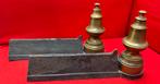 Antieke haardbokken, messing gietijzer origine: Frans, Antiek en Kunst, Ophalen of Verzenden