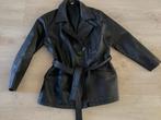 Vintage leren jas maat 46, Ophalen of Verzenden, Zo goed als nieuw, Maat 46/48 (XL) of groter, Zwart