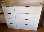 Nordli ladekast met 8 ruime lades, Huis en Inrichting, Ophalen, 100 tot 150 cm, 5 laden of meer, Zo goed als nieuw