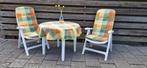 Tuinset 'Flair' met 2 stoelen en tafel, Kunststof, Gebruikt, Tuinset, Eettafel