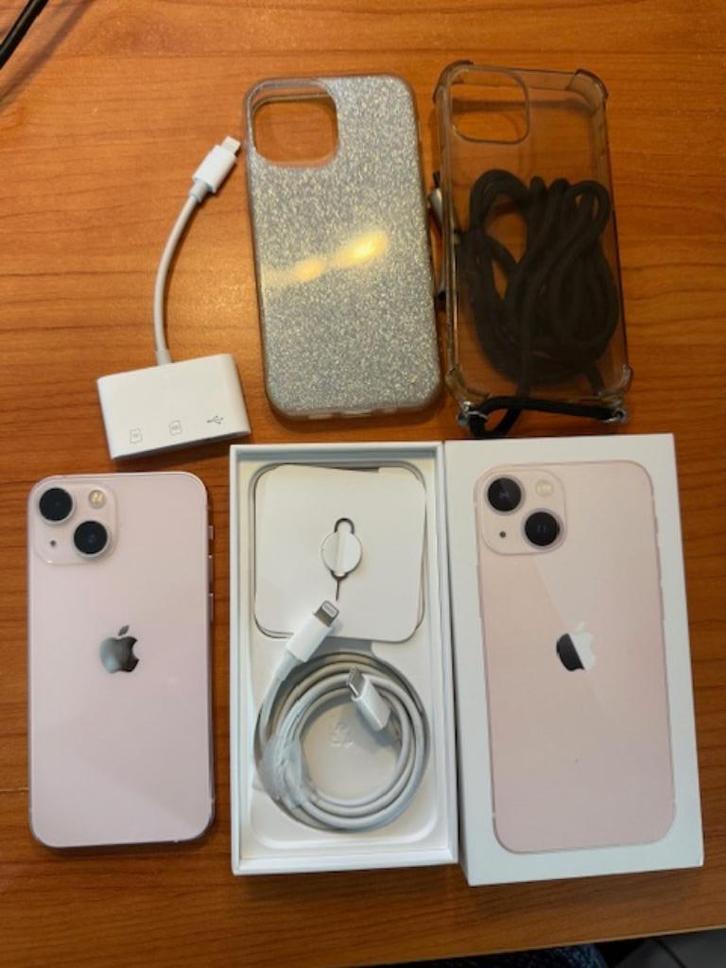Iphone 13 mini 128GB (roze), Telecommunicatie, Mobiele telefoons | Apple iPhone, Zo goed als nieuw, 128 GB, iPhone 13 mini, Roze