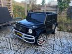 Kinderauto (2 zits) Mercedes G63 AMG 12v zwart Bluetooth, Ophalen of Verzenden, Zo goed als nieuw