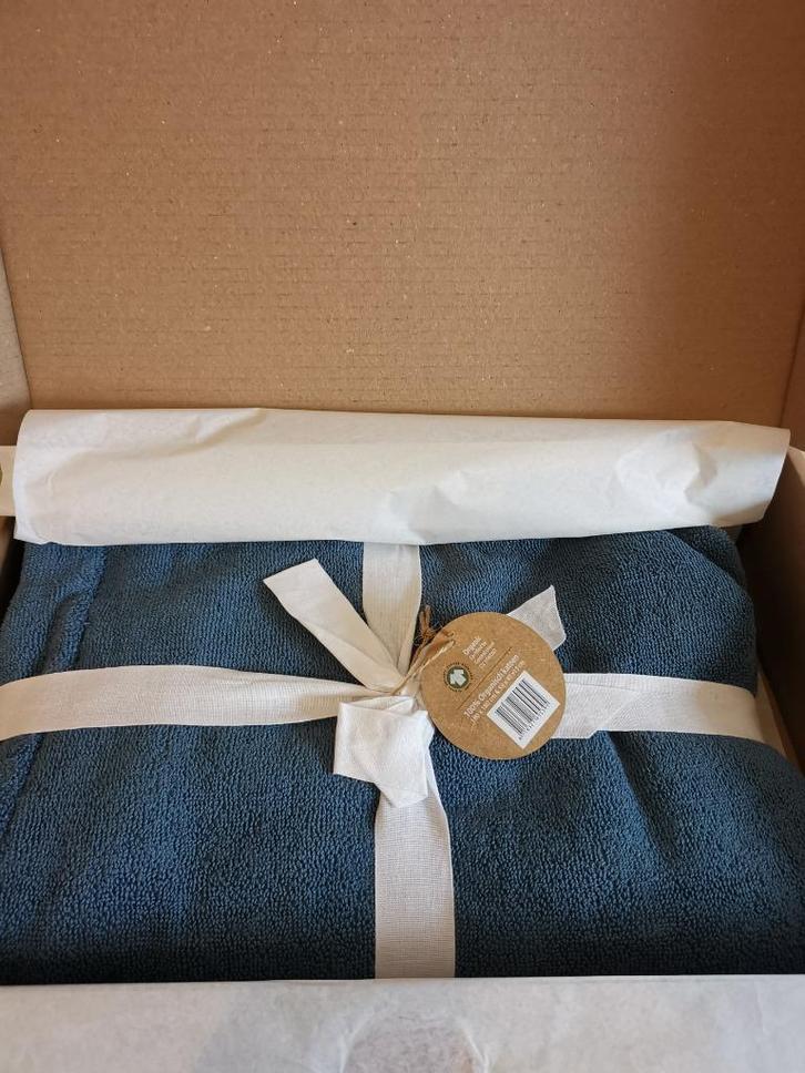 Hamamdoek&Strandtas, Huis en Inrichting, Badkamer | Badtextiel en Accessoires, Nieuw, Overige typen, Blauw, Ophalen