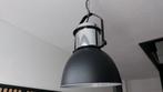 Zwarte stoere / industriële metalen hanglamp, Ophalen of Verzenden, Zo goed als nieuw, Metaal, 50 tot 75 cm
