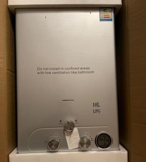 10 L Propaan Boiler – LPG Geiser | Mobiele Douche | Camping, Doe-het-zelf en Verbouw, Geisers en Boilers, Nieuw, Geiser, Propaan of Butaan