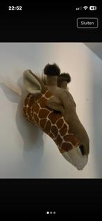 Pluche Giraffe Hoofd Wanddecoratie, Ophalen of Verzenden, Zo goed als nieuw