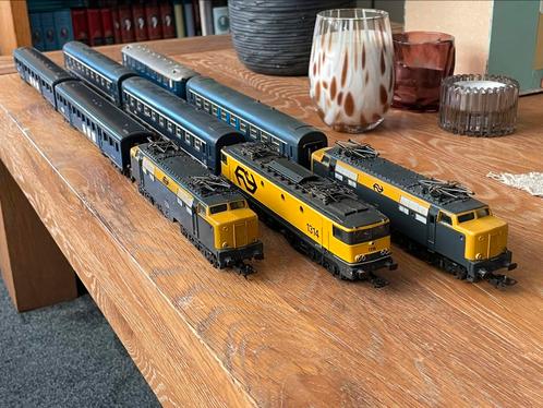 2x Lima NS 1200 en 1x 1300 + ns rijtuigen, Hobby en Vrije tijd, Modeltreinen | H0, Gebruikt, Treinset, Gelijkstroom, Lima, Analoog
