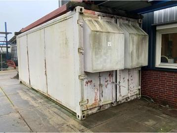 200KVA aggregaat in 20ft container en 10ft toiletunit beschikbaar voor biedingen