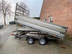 Hapert 3zijdige kipper 3,35x1,80 3 ton Dubbele borden sledes, Auto diversen, Aanhangers en Bagagewagens, Ophalen, Gebruikt