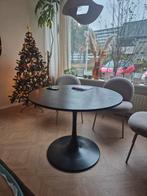 Eettafel RINGSTED Ø100 zwart essen fineer, Ophalen