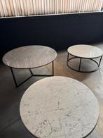 Ronde Salontafels Composiet/Keramiek, Rond, Zo goed als nieuw, Metaal, Minder dan 50 cm