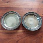 Zilveren flessen-onderzetters, 13,5 cm, Antiek en Kunst, Antiek | Goud en Zilver, Ophalen of Verzenden