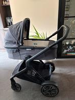 Nuna Demi Grow Ocean Blue + Maxi Cosi & Base, Zo goed als nieuw, Combiwagen, Met autostoeltje, Ophalen