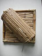 Lamp bamboe rotan wandlamp - zgan, Huis en Inrichting, Lampen | Wandlampen, Ophalen, Zo goed als nieuw