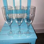 Moet & Chandon champagne glazen 3 stuks 19 cm hoog, Huis en Inrichting, Glas, Overige stijlen, Glas of Glazen, Gebruikt