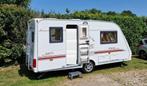 Caravan Elddis Odyssey 430 + Voortent + Uitbouw + Uitrusting, Caravans en Kamperen, Standaardzit, Tot en met 2, 750 - 1000 kg