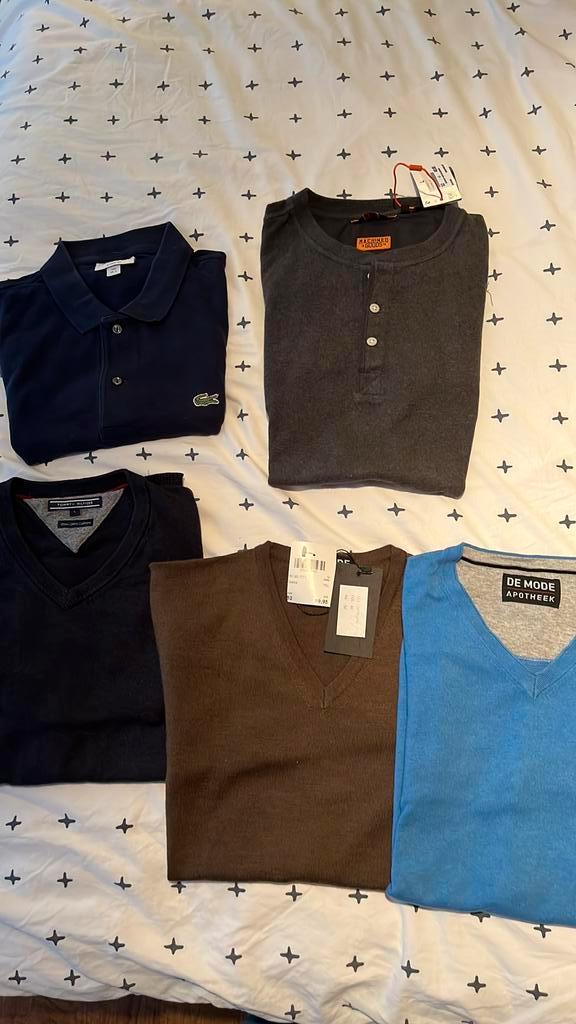 Tommy Hilfiger, Lacoste , Mode Apotheek, Machined Goods L 52, Kleding | Heren, Truien en Vesten, Zo goed als nieuw, Maat 52/54 (L)