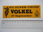 sticker Volkel vintage motorcross 875 Super cross MAC Bedaf, Verzenden