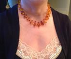 Art Deco natural amber necklace light butterscotch, Sieraden, Tassen en Uiterlijk, Antieke sieraden, Verzenden, Overige materialen