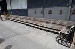 Terrasbank Teak 17 meter, Ophalen of Verzenden, Gebruikt, Hout