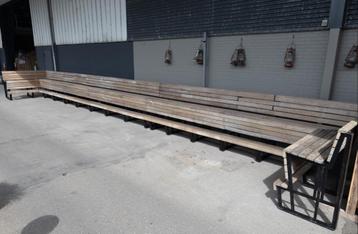 Terrasbank Teak 17 meter  beschikbaar voor biedingen