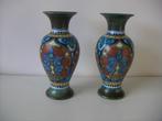 2 x Zuid Holland Gouda plateel keramiek vazen jr.1920. Ada., Antiek en Kunst, Antiek | Vazen, Ophalen of Verzenden
