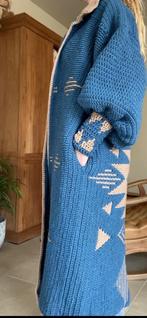 Unieke handgemaakte gehaakte jas / gilet – uniseks, Kleding | Dames, Maat 38/40 (M), Blauw, Nieuw, Ophalen of Verzenden