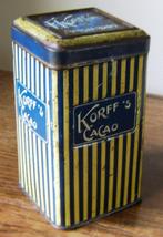 Korff Cacao Amsterdam, fraai oud blik, 500 gram., Verzamelen, Blikken, Ophalen of Verzenden, Gebruikt, Overige, Overige merken