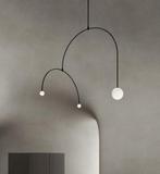 Retro design hanglamp - rond bollen, Ophalen, Zo goed als nieuw