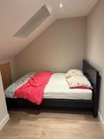 IKEA Malm bed, Ophalen, Strak, Zwart, Tweepersoons