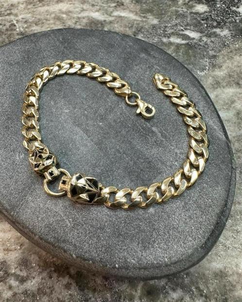 Prachtige 14k Gouden Panter Armband, Sieraden, Tassen en Uiterlijk, Armbanden, Nieuw, Goud, Ophalen of Verzenden
