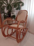 Comfortabele schommelstoel met fluweelzachte bekleding, Huis en Inrichting, Stoelen, Hout, Gebruikt, Bruin, Thonet