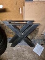 Stalen Tafelpoten - X-frame, Huis en Inrichting, Tafelpoot, Minder dan 50 cm, Zo goed als nieuw, Metaal