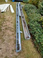 Zinken Dakgoot + Beugels & Regenpijp, Doe-het-zelf en Verbouw, Buizen en Afvoer, Ophalen, Gebruikt, 2 tot 4 meter, Zink