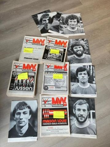 VOETBAL THUIS PROGRAMMA'S MVV 75/76 T/M 79/80 ERE 1E DIVISIE beschikbaar voor biedingen