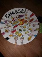 Blond Amsterdam kaas bord met kaasmesjes, Ophalen of Verzenden, Zo goed als nieuw, Wandklok